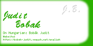 judit bobak business card